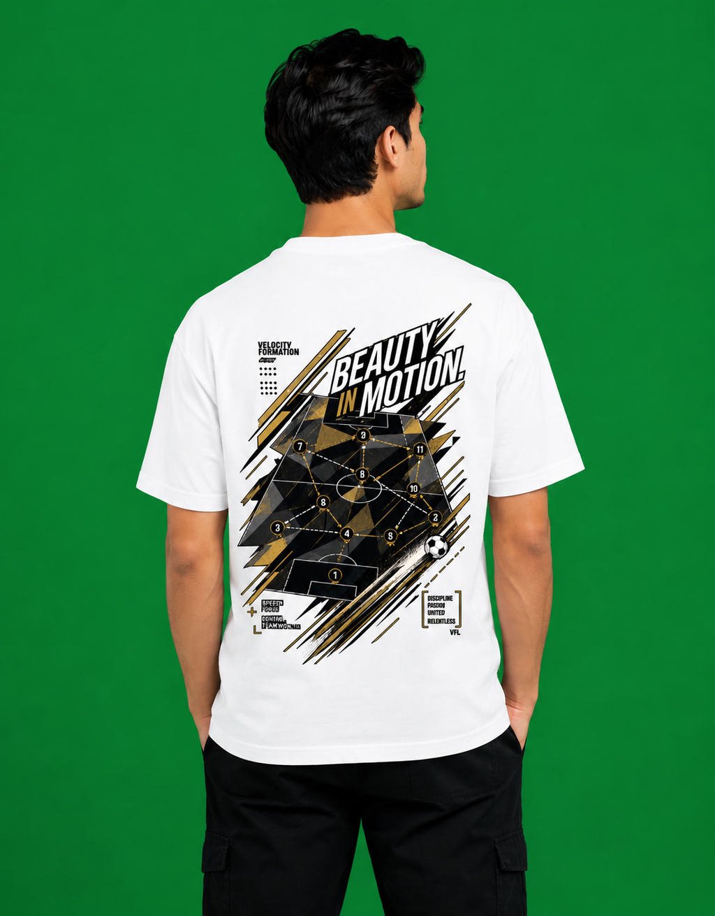 Beauty in Motion - Male Oversized Standard T-Shirt