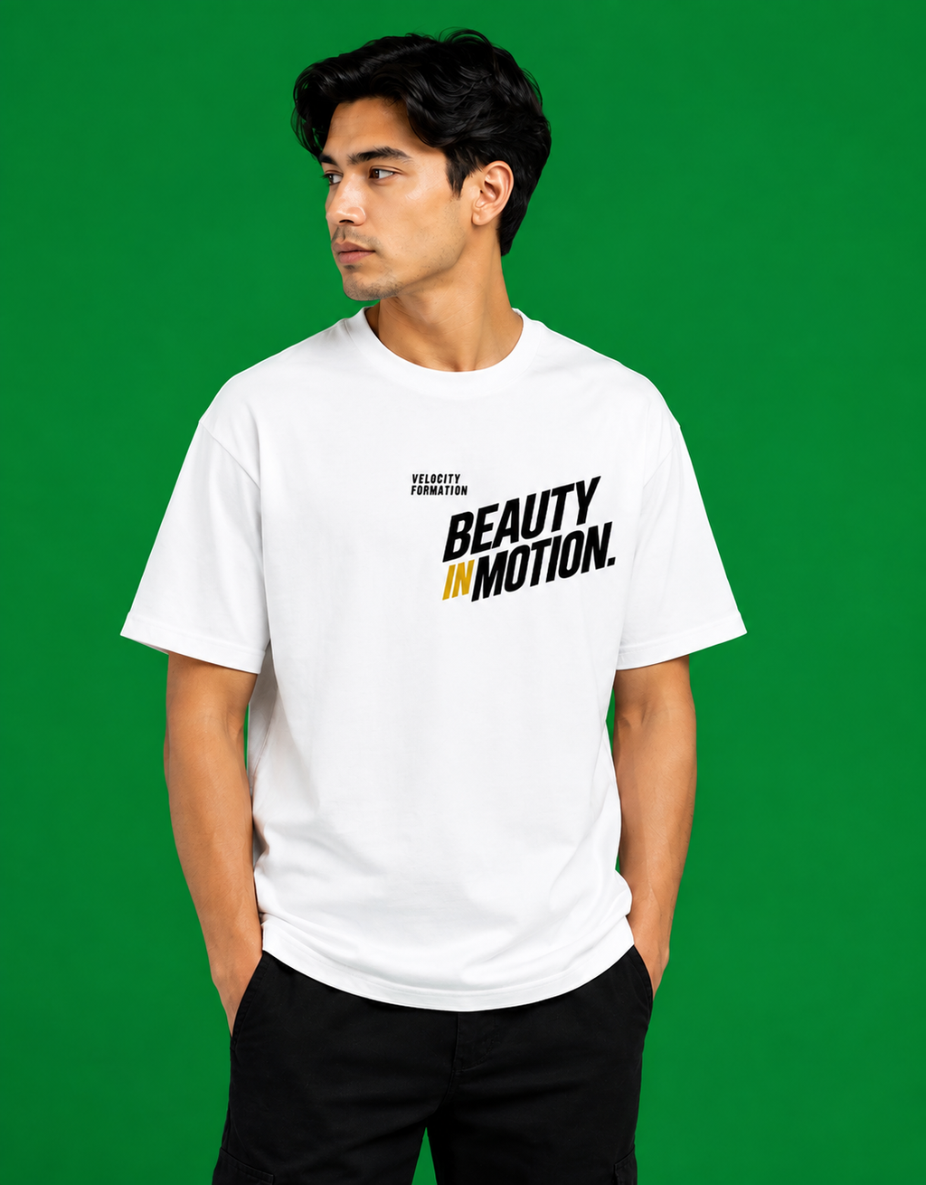 Beauty in Motion - Male Oversized Standard T-Shirt