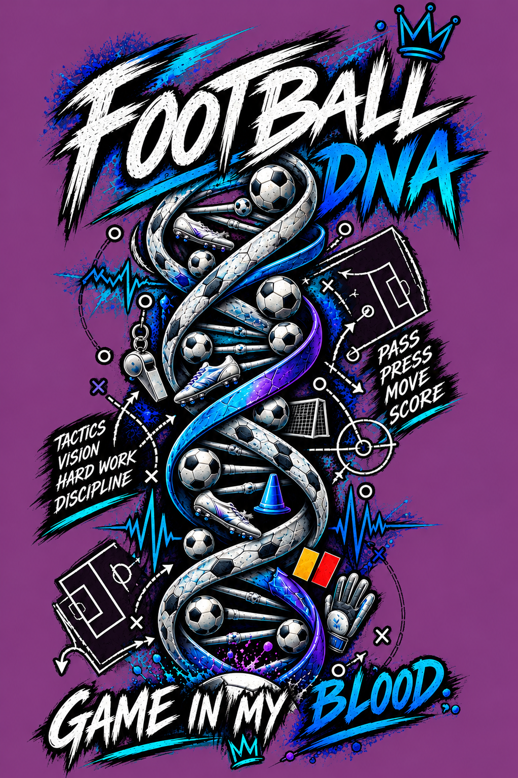 Football DNA - Male Basic T-Shirt