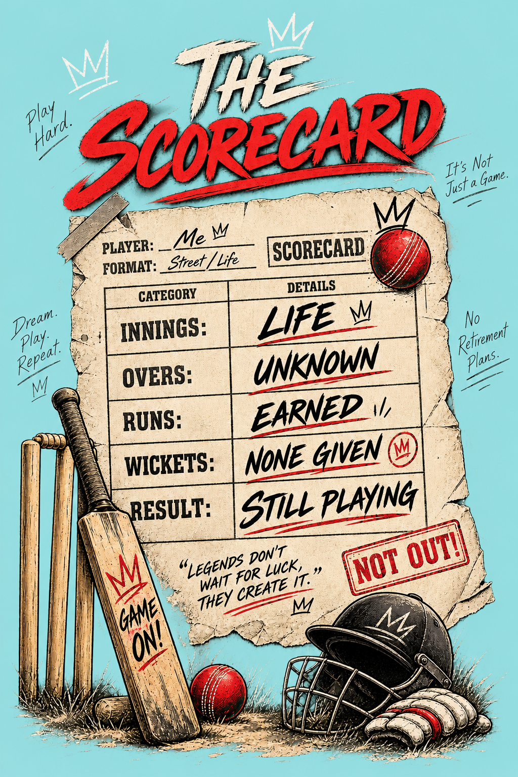 Life Scorecard - Male Classic Crew T-Shirt